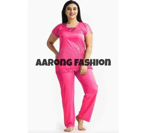 Aarongfashion Nightwear Collection two part Pink