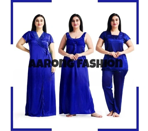 Aarongfashion Nightwear Collection নিউ ফোর পার্ট Blue