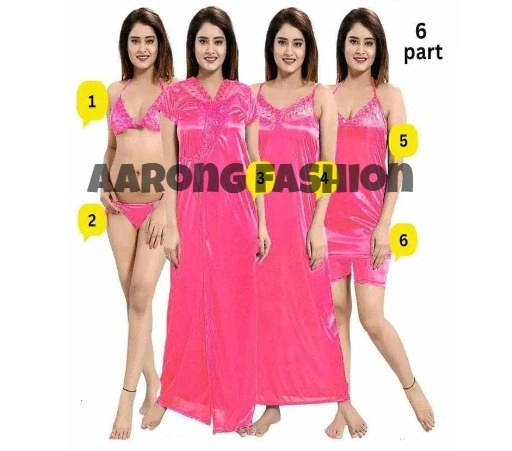 Aarongfashion Nightwear Collection সিক্স পার্ট Pink