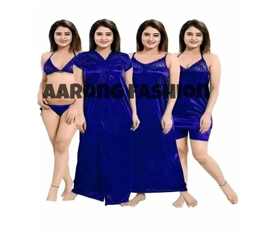 Aarongfashion Nightwear Collection সিক্স পার্ট Blue